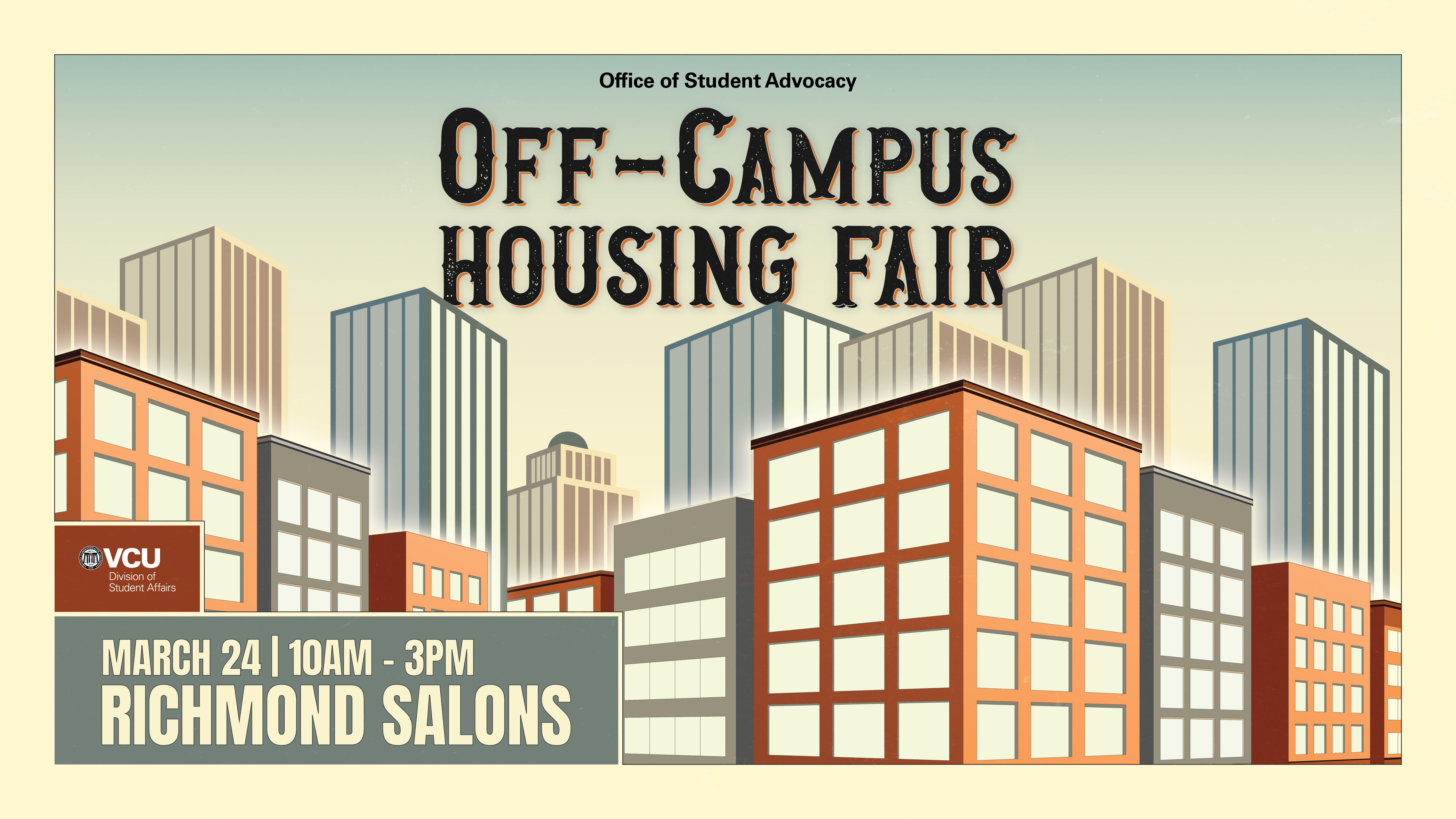 Of Campus Housing Fair Image March 24 10am - 3pm